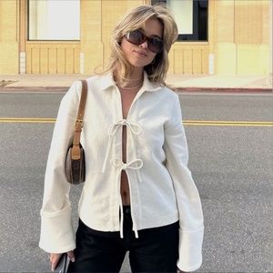 Djerf Avenue Occasion Top Cream (Condition: NWT)